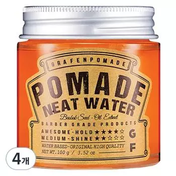 Graphen Knit Water Pomade Hair Wax, 100g, 4 pieces
