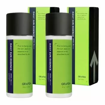Graphene Daily Sun Essence Sun Cream SPF50+ PA++++, 52г, 2 шт, лучшая мужская косметика Кореи