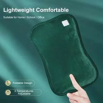 Graphene Heat электрическая грелка для рук перезаряжаемая грелка регулируемая 3-х скоростная грелка многоразовая безопасная для женщин подарок для девочек зелёный