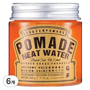 Graphene Knit Water Pomade Hair Wax, 100g, 6 pieces