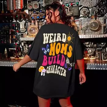 Футболка с круглым вырезом и графическим принтом, женская футболка больших размеров, летняя спортивная одежда, дышащая, свободного покроя, с короткими рукавами S темно-зеленого