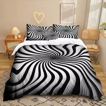 Graphics Series 3D Digital Printing Three-Piece Bedding Kit Bed Sheet Quilt Cover 90 * 200 two-piece set