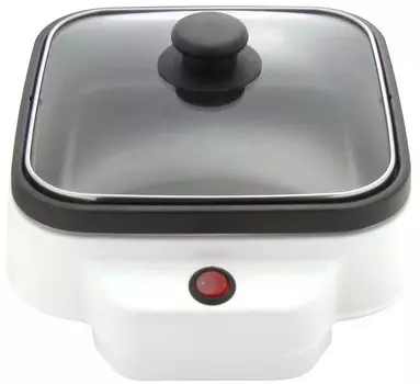 GRAT квадратный мини-гриль-кастрюля тип 1 порция 2 порции белый ВКЛ-ВЫКЛ GR-20KG