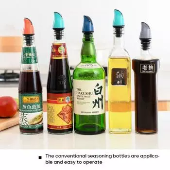 Gravity Induction Automatic Opening Bottle Oil Wine Bottle Pourer Spout Stopper Mouth Dispenser Bartender Kitchen Accessory