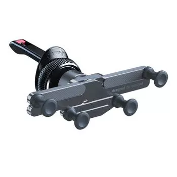 Gravity Invisible Car Mount 360 Degree Rotatable GPS Stand Aluminum Alloy Rotating Ventilation Phone Holder Automatic Telescopic