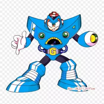 Gravity Man Mega Man 5 Proto Man термотрансферная печать с утюгом, виниловые нашивки, наклейки для одежды, аппликации «сделай сам», моющиеся нашивки