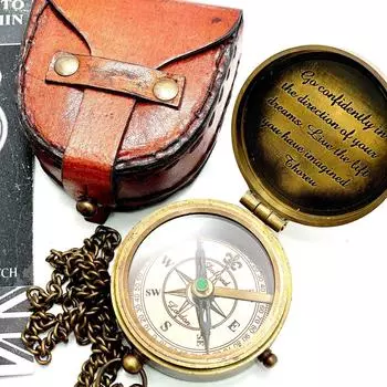 Гравированный именной карманный компас, латунный морской компас, компас ручной работы, рождественский подарок, подарок мужу, подарок для нее, свадебный подарок