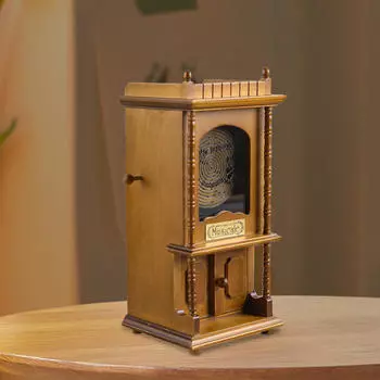 Гравированный механизм музыкальной шкатулки, заводная музыкальная шкатулка, домашний декор, офисный стол, рукоятка для