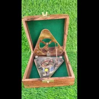 Гравированный рабочий солнечный компас, старинные солнечные часы в стиле стимпанк, мужской подарок на годовщину, подарок на день рождения,