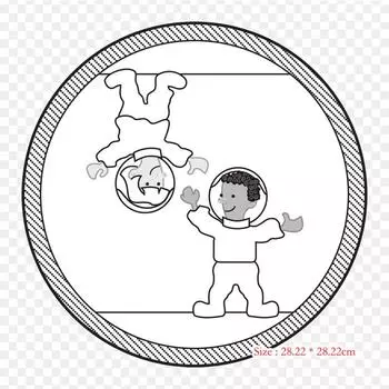 Гравитация Невесомость Утюг на Термопереносе Печать Виниловые Нашивки Наклейки для Одежды Аппликации своими руками Моющиеся Нашивки