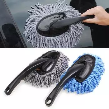 Gray Car Wash Cleaning Brush Microfiber Dusting Tool Duster Dust Mop For Car Home Cleaning Sponges, Cloths & Brushes