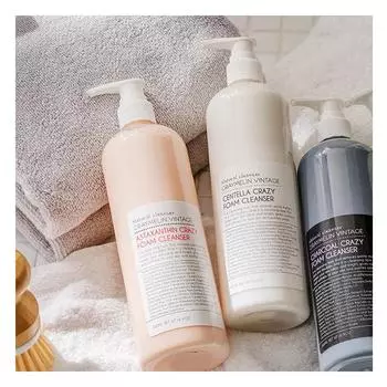 Graymelin Centella / Astaxanthin / Charcoal Crazy Foam Cleanser (500ml), Moisturizing, Korean Cosmetics, Kbeauty, sample Centella