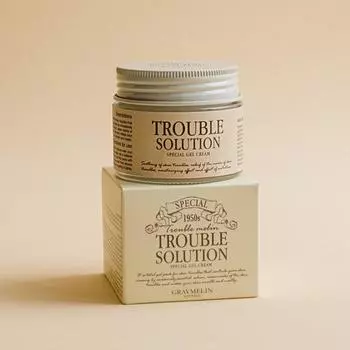 Graymelin Trouble Solution Gel Cream 50 мл, Увлажняющий, Kbeauty, корейская косметика, пробник