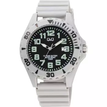 Гражданин унисекс A22A-004VK (Часы Q&Q Аналоговые 10-летняя батарея 10 атм День Уретановый ремешок) часы