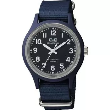 Гражданин унисекс E05A-003VK (Q&Q Аналоговые солнечные часы 10-атм нейлоновый ремешок) часы