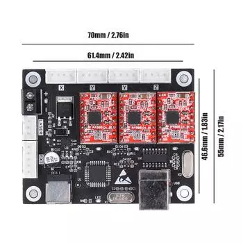 GRBL CNC Control Board Материнская плата для лазерного гравировального станка 3-осевая плата управления гравировальным станком
