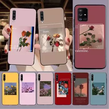 Great art prints blooming Rose Sunflower Cover For Samsung Galaxy A13 A53 A11 A12 A32 A22 A52S A41 A42 A33 A30S A40 A21S Cases Galaxy A10