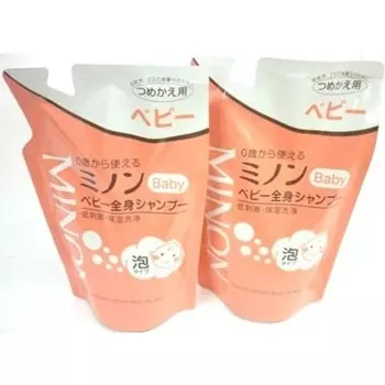 Great Value 2 Pack Minon Baby Whole Body Shampoo Refill 300mL x 2