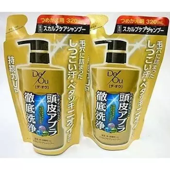 Great Value 2 Pack Шампунь De Ou Medicated Scalp Care, сменная упаковка 320 мл x 2