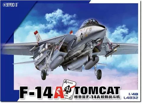 Great Wall Hobby Американский истребитель-носитель Tomcat Пластиковая модель L4832 1/48 F-14A
