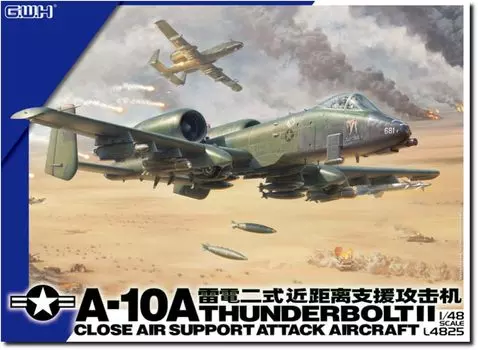 Great Wall Hobby Американский штурмовик Пластиковая модель L4825 1/48 A-10A (Самолет)