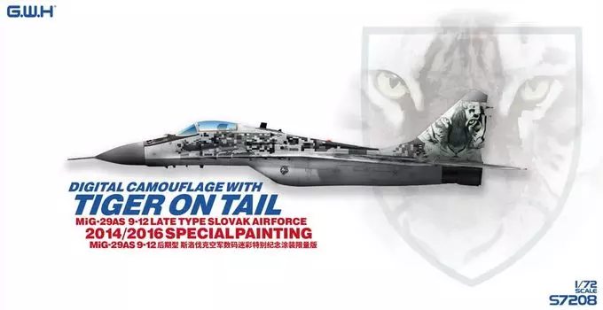 Great Wall Hobby Словакия Пластиковая модель S7208 1/72 МиГ-29АС (Самолет)