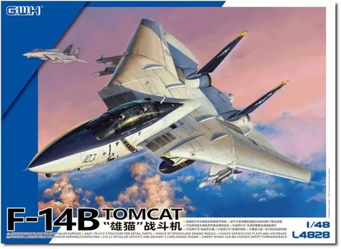 Great Wall Hobby US Navy Carrier Fighter Plastic Model L4828 1/48 F-14B