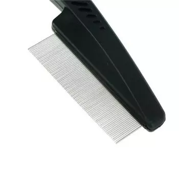 Гребень для домашних собак, удаление блох, вшей, расческа из нержавеющей стали, инструмент для ухода за шерстью собак и кошек