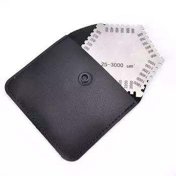 Гребень для измерения толщины мокрой пленки, измерительный прибор для измерения толщины покрытия, 25-3000 мкм, серебристый