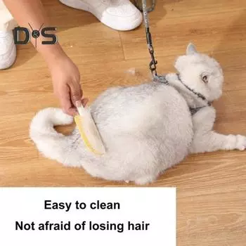 Гребень для кошачьего языка, мультяшное мороженое, щетка для кошачьего языка, массажный инструмент для ухода за домашними животными, для удаления шерсти собак, кошек, кроликов зелёный