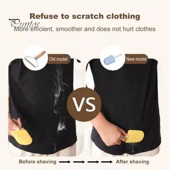 Гребень для кошачьего языка, мультяшное мороженое, щетка для кошачьего языка, массажный инструмент для ухода за домашними животными, для удаления шерсти собак, кошек, кроликов жёлтый