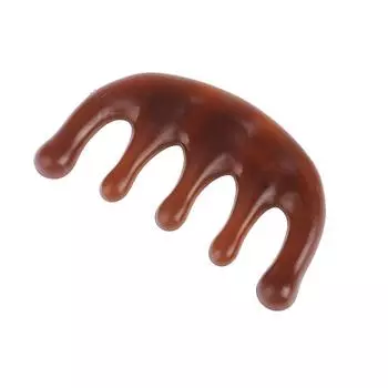 Гребень для массажа меридианов с пятью зубцами, безручный китайский акупунктурный гребень для головы, кровообращение, скребок для кожи головы, терапия