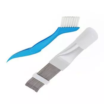 Гребень для ребер кондиционера Деформированная пластина из нержавеющей стали Очиститель кондиционера и щетка для конденсатора Набор инструментов для чистки радиатора