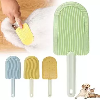 Гребень для ухода за языком кошки, плавающая щетка для удаления узелков шерсти зелёный