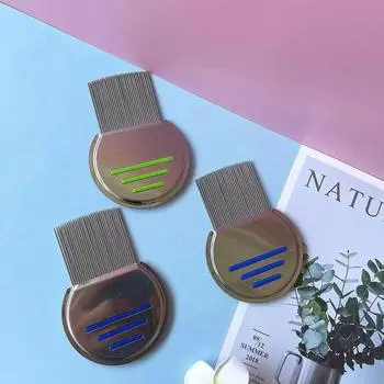 Гребень из нержавеющей стали от блох, расчески от вшей и вшей, гребни от гнид, расчески от блох для собак, кошек, детей, взрослых, с резьбой, зуб для груминга