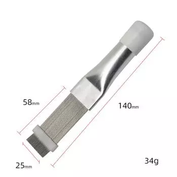 Гребень из нержавеющей стали с ребрами Фактическое улучшение эффективности охлаждения Простота использования Прочная нержавеющая сталь Эффективная очистка щеткой для пыли