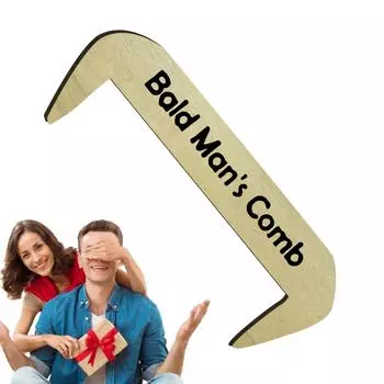 Гребень лысого мужчины, деревянные поделки, забавный подарок для лысых мужчин Гребень лысого мужчины синий