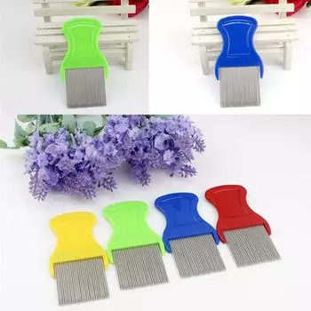 Гребень от блох Anoplura Cootie из нержавеющей стали для детей, гребень от блох