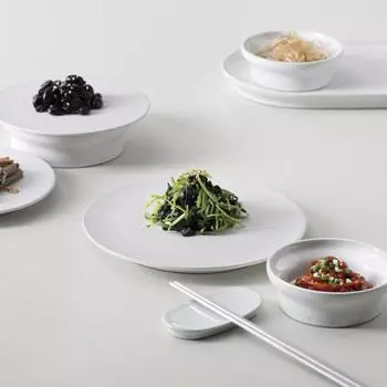 Гребень Tackaon Unique Origin №. 3 [6 цветов] Круглая передняя тарелка для бранча, десерта, набор симпатичных тарелок navy