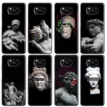 Греческая эстетика гипсовая статуя для POCO X3 GT F1 F2 F3 M3 M4 X3 Pro, чехол для телефона Xiaomi Mi 11T Pro 10T 11 Lite Coque Mi 9