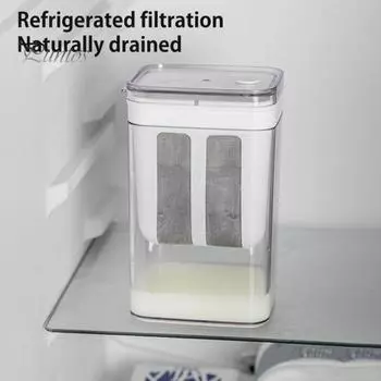 Греческая йогуртница и сито для сыра Фильтр для йогурта без бисфенола А с сеткой из нержавеющей стали 37 унций герметичный набор для самостоятельного приготовления йогурта съемная сетчатая корзина для орехов A