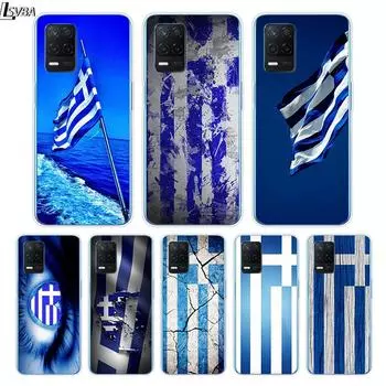 Греческие национальные флаги для Realme 8 8i V3 V5 GT Neo Flash Edition Explorer Master Neo2 Narzo 30 50i 50A C21Y, чехол для телефона Realme 8 4G