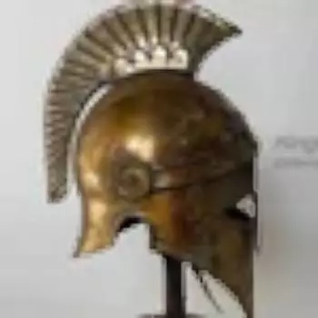 Греческий средневековый римский шлем центуриона для ролевой игры с бесплатной подставкой для демонстрации в подарок для него медный/золотой