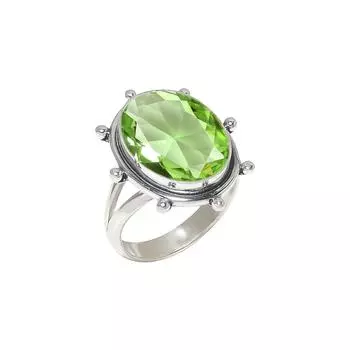 Green Amethyst 925 Sterling Silver Ring V6348, Green Ring, Oval Ring, Valentin s Day Gift, Gift For Her, Birthday Gift, Handmade Jewelry, Silver Jewel