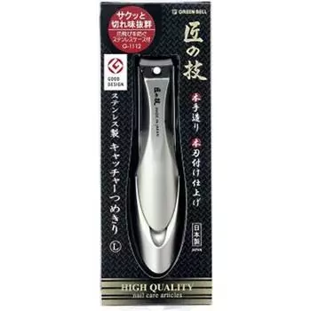 Green Bell Craftsmanship кусачки для ногтей из нержавеющей стали L размера G-1112 серебряный
