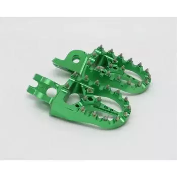 Green Billet Mx Wide Foot Pegs Footpegs Foot Pedals Rests For Kawasaki Kx250F 2006-2015 Kx450F 2007-2015 Klx450 2008-2013