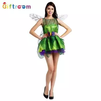 Green Fairy Gorgeous Princess Costume Dress For Women Ideal For Theatrical And Events Dance