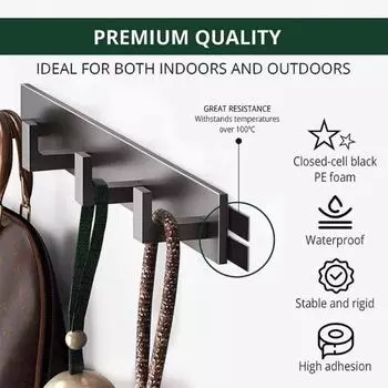 Green Film Black PE Foam Tape Strong Self Adhesive Sponge Strip Waterproof Non-marking Multifunctional Fixed Pasted Tapes