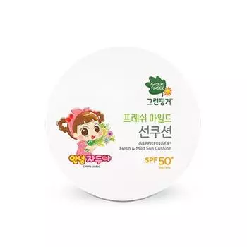 GREEN FINGER Fresh & Mild Sun Cushion SPF50 + PA ++++ 12 г