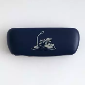 Green Flash Doraemon Glasses Case Cross Set Time Machine & DG-327